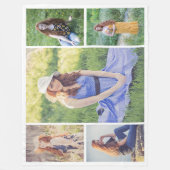 Erstellen Sie Ihre eigene 5-FotoCollage Fleecedecke (Vorderseite)