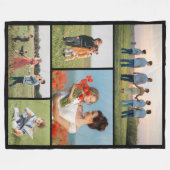Erstellen Sie Ihre eigene 5-FotoCollage Fleecedecke (Vorderseite (Horizontal))