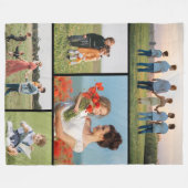 Erstellen Sie Ihre eigene 5-FotoCollage Fleecedecke (Vorderseite (Horizontal))