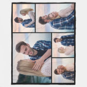 Erstellen Sie Ihre eigene 5-FotoCollage Fleecedecke (Vorderseite)
