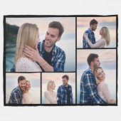Erstellen Sie Ihre eigene 5-FotoCollage Fleecedecke (Vorderseite (Horizontal))