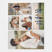 Erstellen Sie Ihre eigene 5-FotoCollage Fleecedecke (Vorderseite)