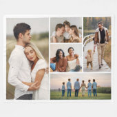 Erstellen Sie Ihre eigene 5-FotoCollage Fleecedecke (Vorderseite (Horizontal))