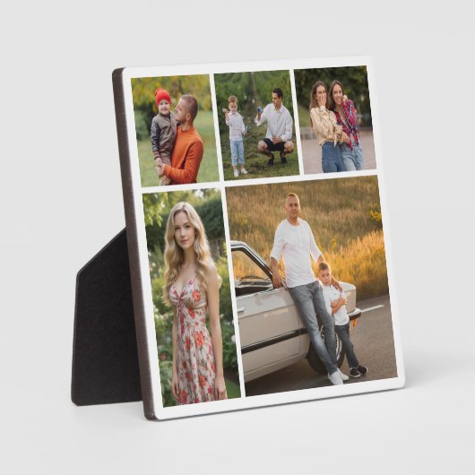 Erstellen Sie Ihre eigene 5-FotoCollage Fotoplatte (Vorderseite)