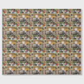 Erstellen Sie Ihre eigene 5-FotoCollage Geschenkpapier (Flach)