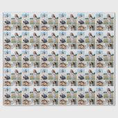 Erstellen Sie Ihre eigene 5-FotoCollage Geschenkpapier (Flach)