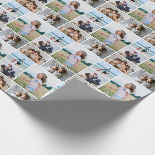 Erstellen Sie Ihre eigene 5-FotoCollage Geschenkpapier (Ecke)