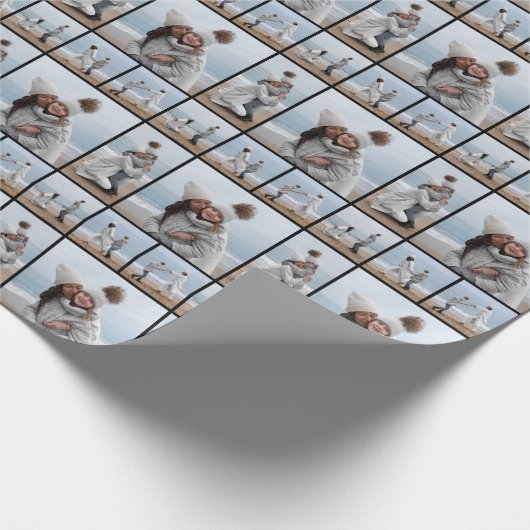 Erstellen Sie Ihre eigene 5-FotoCollage Geschenkpapier (Ecke)
