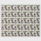 Erstellen Sie Ihre eigene 5-FotoCollage Geschenkpapier (Flach)