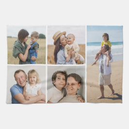 Erstellen Sie Ihre eigene 5-FotoCollage Geschirrtuch