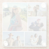 Erstellen Sie Ihre eigene 5-FotoCollage Glasuntersetzer (Rückseite)