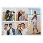 Erstellen Sie Ihre eigene 5-FotoCollage Große Geschenktüte (Rückseite)