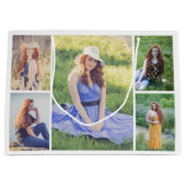 Erstellen Sie Ihre eigene 5-FotoCollage Große Geschenktüte (Vorderseite)
