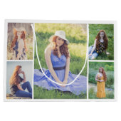 Erstellen Sie Ihre eigene 5-FotoCollage Große Geschenktüte (Rückseite)