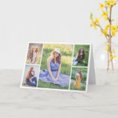 Erstellen Sie Ihre eigene 5-FotoCollage Karte (Gelbe Blume)