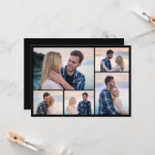 Erstellen Sie Ihre eigene 5-FotoCollage Karte (Vorderseite/Rückseite Beispiel)