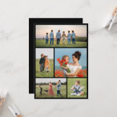 Erstellen Sie Ihre eigene 5-FotoCollage Karte (Vorderseite/Rückseite Beispiel)