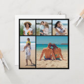 Erstellen Sie Ihre eigene 5-FotoCollage Karte (Vorderseite/Rückseite Beispiel)