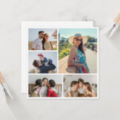 Erstellen Sie Ihre eigene 5-FotoCollage Karte (Vorderseite/Rückseite Beispiel)