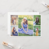 Erstellen Sie Ihre eigene 5-FotoCollage Karte (Vorderseite/Rückseite Beispiel)