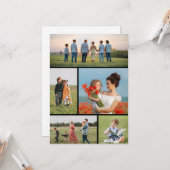 Erstellen Sie Ihre eigene 5-FotoCollage Karte (Vorderseite/Rückseite Beispiel)