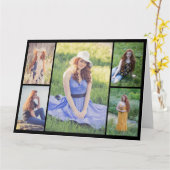 Erstellen Sie Ihre eigene 5-FotoCollage Karte (Gelbe Blume)