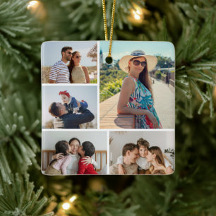 Erstellen Sie Ihre eigene 5-FotoCollage Keramikornament