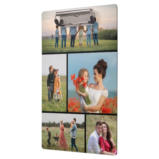 Erstellen Sie Ihre eigene 5-FotoCollage Klemmbrett (Links)