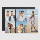 Erstellen Sie Ihre eigene 5 Fotocollage Magnetkart Magnetkarte (Vorne/Hinten)