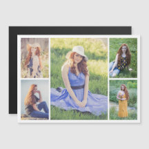 Erstellen Sie Ihre eigene 5 Fotocollage Magnetkart