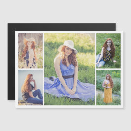 Erstellen Sie Ihre eigene 5 Fotocollage Magnetkart Magnetkarte