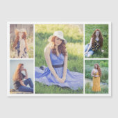 Erstellen Sie Ihre eigene 5 Fotocollage Magnetkart Magnetkarte (Vorderseite)