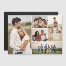 Erstellen Sie Ihre eigene 5 Fotocollage Magnetkart Magnetkarte