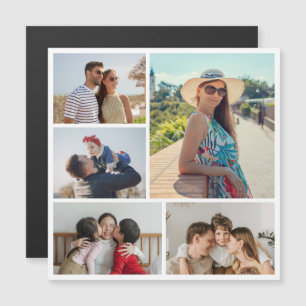 Erstellen Sie Ihre eigene 5 Fotocollage Magnetkart Magnetkarte
