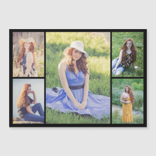 Erstellen Sie Ihre eigene 5 Fotocollage Magnetkart Magnetkarte