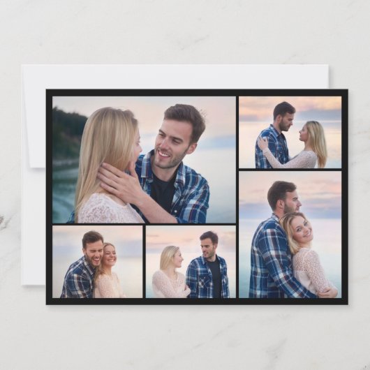 Erstellen Sie Ihre eigene 5-FotoCollage Mitteilungskarte (Vorderseite)