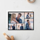 Erstellen Sie Ihre eigene 5-FotoCollage Mitteilungskarte (Vorderseite/Rückseite Beispiel)