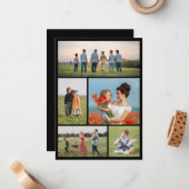 Erstellen Sie Ihre eigene 5-FotoCollage Mitteilungskarte (Vorderseite/Rückseite Beispiel)