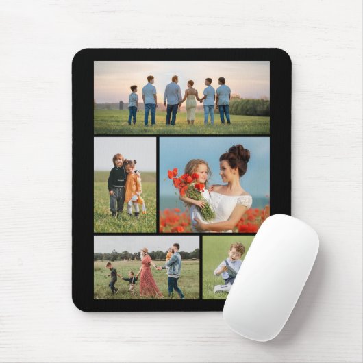Erstellen Sie Ihre eigene 5-FotoCollage Mousepad (Mit Mouse)