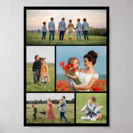 Erstellen Sie Ihre eigene 5-FotoCollage Poster