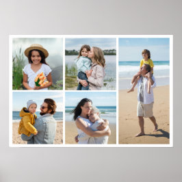 Erstellen Sie Ihre eigene 5-FotoCollage Poster