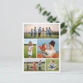 Erstellen Sie Ihre eigene 5-FotoCollage Postkarte (Stehend Vorderseite)