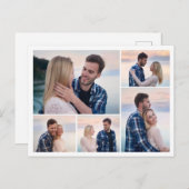 Erstellen Sie Ihre eigene 5-FotoCollage Postkarte (Vorne/Hinten)
