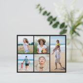 Erstellen Sie Ihre eigene 5-FotoCollage Postkarte (Stehend Vorderseite)