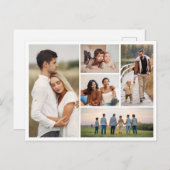 Erstellen Sie Ihre eigene 5-FotoCollage Postkarte (Vorne/Hinten)