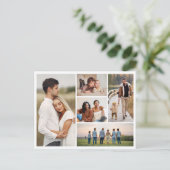 Erstellen Sie Ihre eigene 5-FotoCollage Postkarte (Stehend Vorderseite)