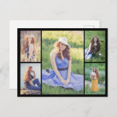 Erstellen Sie Ihre eigene 5-FotoCollage Postkarte (Vorne/Hinten)