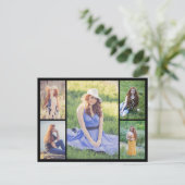 Erstellen Sie Ihre eigene 5-FotoCollage Postkarte (Stehend Vorderseite)