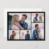 Erstellen Sie Ihre eigene 5-FotoCollage Postkarte (Vorne/Hinten)