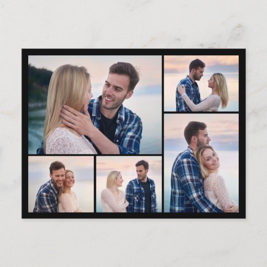 Erstellen Sie Ihre eigene 5-FotoCollage Postkarte (Vorderseite)